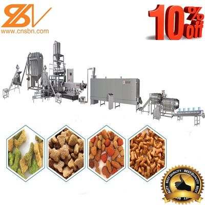 Puffing Snack Dog Food Manufacturing Equipment SUS201 / SUS304 Grade