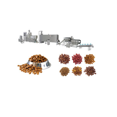 স্বয়ংক্রিয় শুকনো কুকুরের খাদ্য উৎপাদন মেশিন ৫০০-৬০০ কেজি/ঘণ্টা