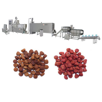 Big Output Twin Screw Dog Food Manufacturing Equipment Adjust Speed
