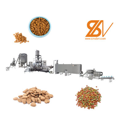 Twin Screw Extruder Automatic Pet Food Production Line