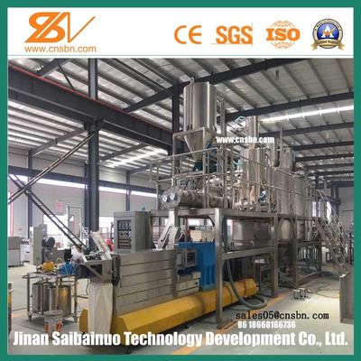 ডাবল স্ক্রু শুকনো পোষা কুকুরের খাদ্য এক্সট্রুডার / পশু খাদ্য তৈরির মেশিন