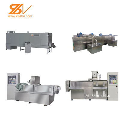 ডাবল স্ক্রু শুকনো পোষা কুকুরের খাদ্য এক্সট্রুডার / পশু খাদ্য তৈরির মেশিন