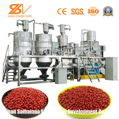 শুকনো ওয়েট টাইপ ফ্লোটিং অ্যানিমেল ফিড প্রসেসিং ইকুইপমেন্ট / ফিশ ফিড মেশিন 1-5T/H