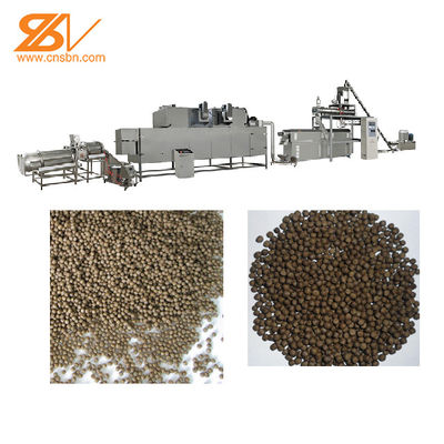 4TPH 5TPH ভাসমান মাছের খাদ্য এক্সট্রুডার মেশিন ডাবল স্ক্রু সহ