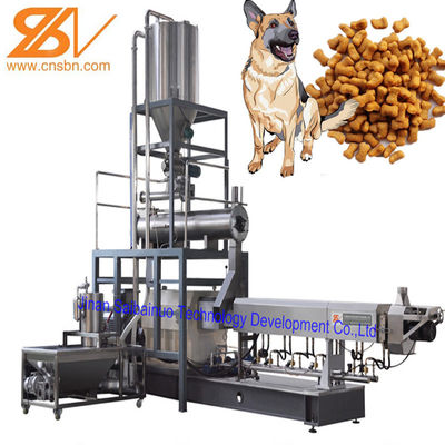 100-2000kg/Hr Industrial Automatic Wet Dry Pet Dog Cat Food Extruder