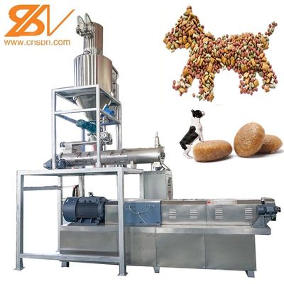Pufffed টুইন স্ক্রু Exruder ভেজা পোষা কুকুর বিড়াল খাদ্য প্রক্রিয়াকরণ প্ল্যান্ট
