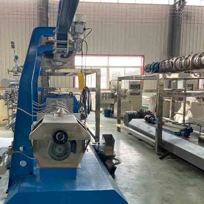 বায়ু কনভেয়র সহ তিন ফেজ 250 কেজি / ঘন্টা পোষা প্রাণী খাদ্য মেশিন